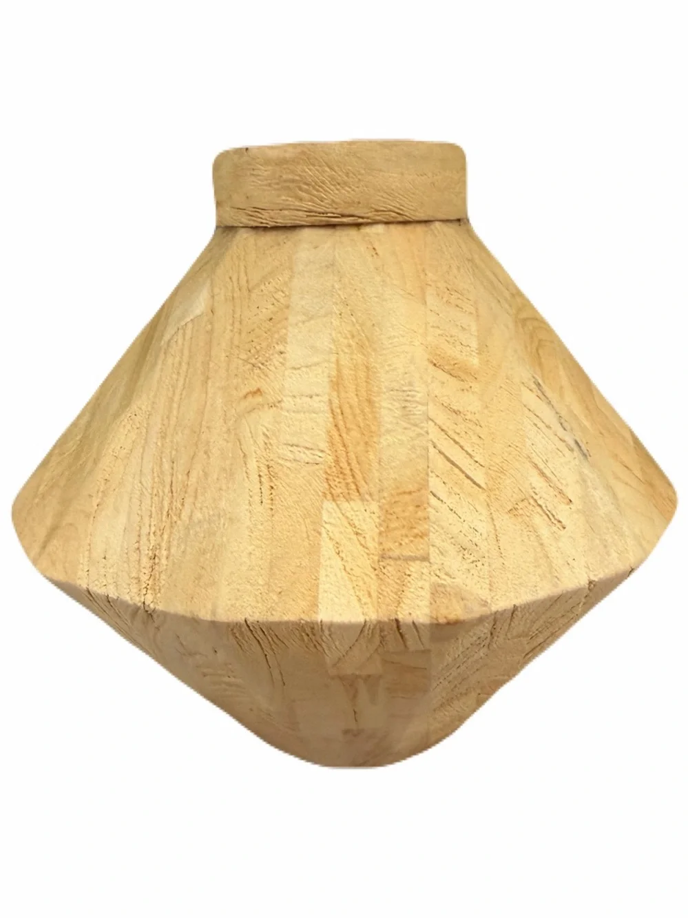 THRESHOLD NWT Short Bleached Wood Vase